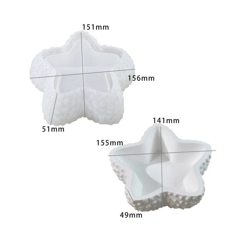 starfish candle bowl mould